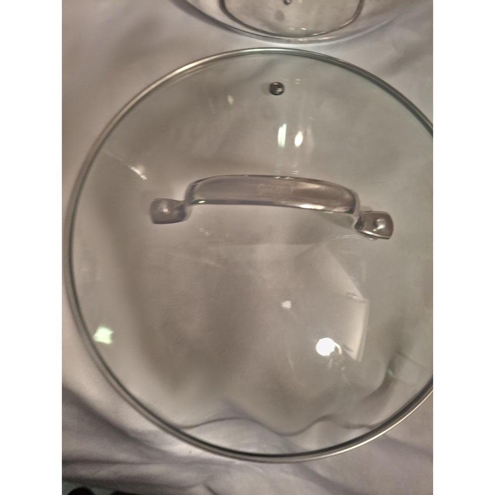 Goodful 8 Quart Big Stockpot 3 Piece Steamer Strainer Colander Steel W Glass Lid - Picture 7 of 8
